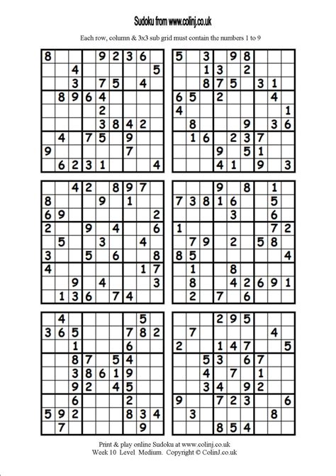 Printable Sudoku Puzzles 1 Per Page - Printable Crossword Puzzles