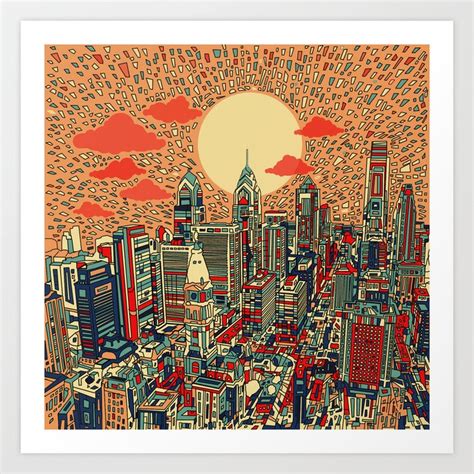 philadelphia Art Print by Bekim ART | Society6