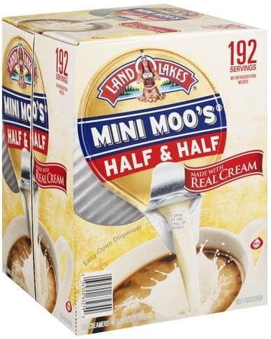 Land O Lakes Half & Half, Mini Moo's Creamers - 192 ea, Nutrition Information | Innit