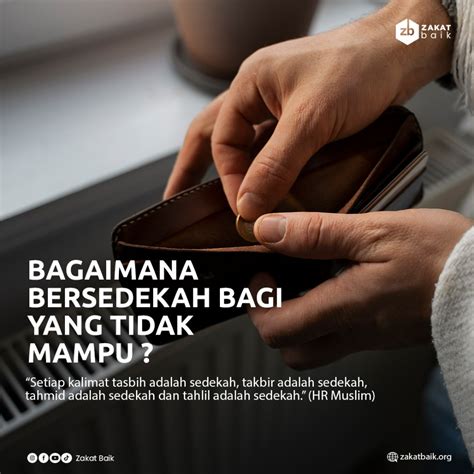 BAGAIMANA BERSEDEKAH BAGI YANG TIDAK MAMPU