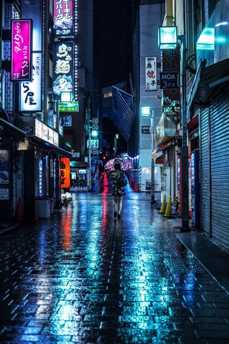 Tokyo night, Rainy city, Cyberpunk city