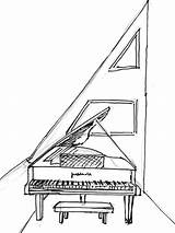 Harpsichord Coloring Pages sketch template
