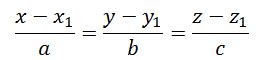 Equation of a Line in Three Dimensions | Cartesian Equation