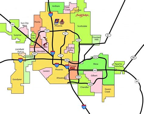 Phoenix Zip Code Map Printable