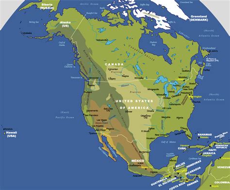 Map of North America - JohoMaps