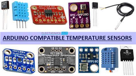 List of Arduino Compatible Temperature Sensors | DHT22, DS18B20