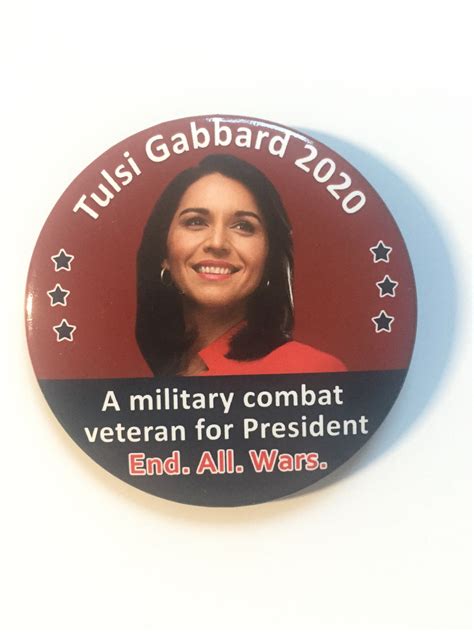 2020 Congresswoman Tulsi Gabbard for President 3 Button - Etsy