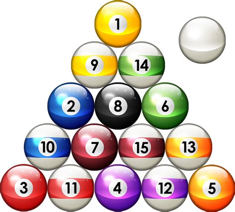 Billiard balls PNG