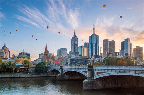 Melbourne city skyline at twilight featuring melbourne, skyline, and ...