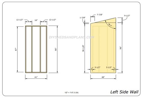 4x8 Lean To Shed Plans Free | Materials List | DIY