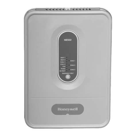 HONEYWELL HZ322 TRUEZONE INSTALLATION MANUAL Pdf Download | ManualsLib