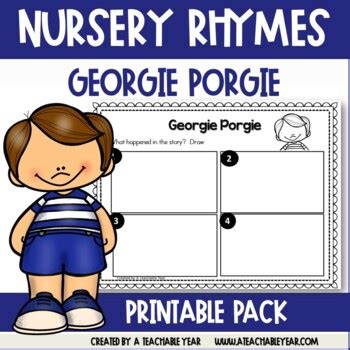 Georgie Porgie Activities for ESL and Primary Students by A Teachable Year