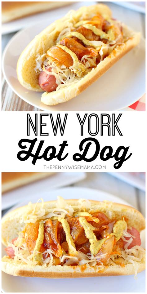 New York Hot Dog Recipe - The PennyWiseMama