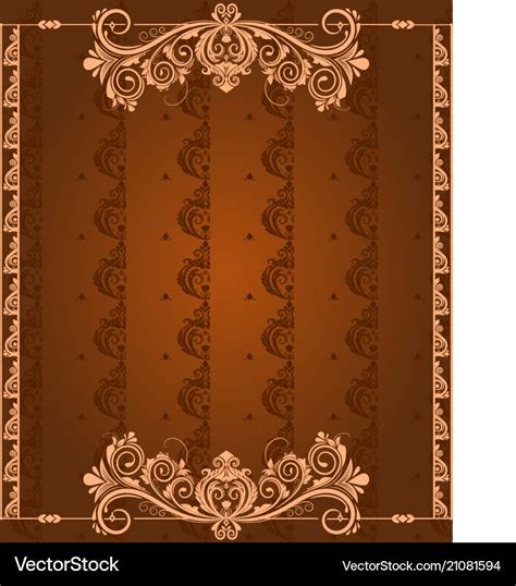 Vintage border background and corner Royalty Free Vector