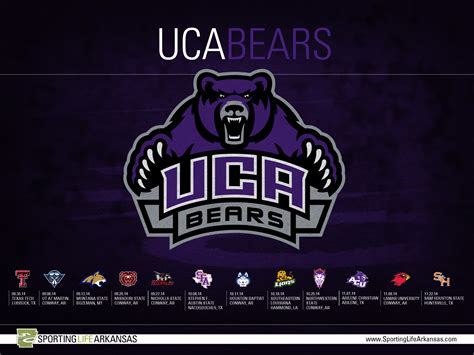 2014 UCA Bears Football Schedule Wallpaper