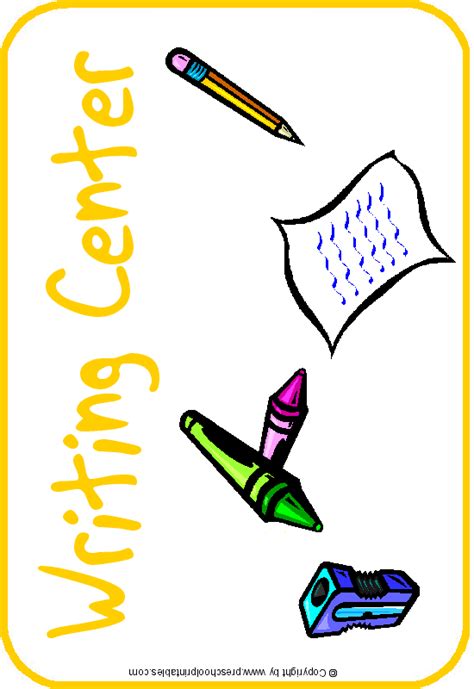 Spark Creativity in Your Writing Center with Writing Center Cliparts