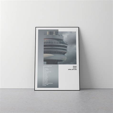 Drake Views Album Cover Posters / Custom posters / | Etsy