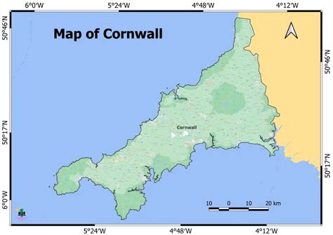 New Map of Cornwall (Free Download) - Geographical Analysis