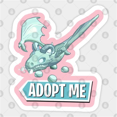 Frost Dragon - Adopt Me - Adopt Me - Sticker | TeePublic