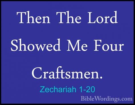 Zechariah 1 - Holy Bible English - BibleWordings.com