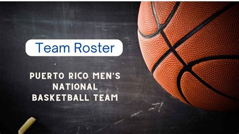 Puerto Rico Men's National Basketball Team Roster, Squad & Players 2023 ...