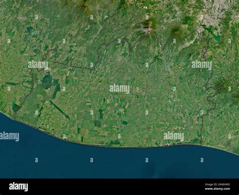 Escuintla, department of Guatemala. High resolution satellite map Stock ...