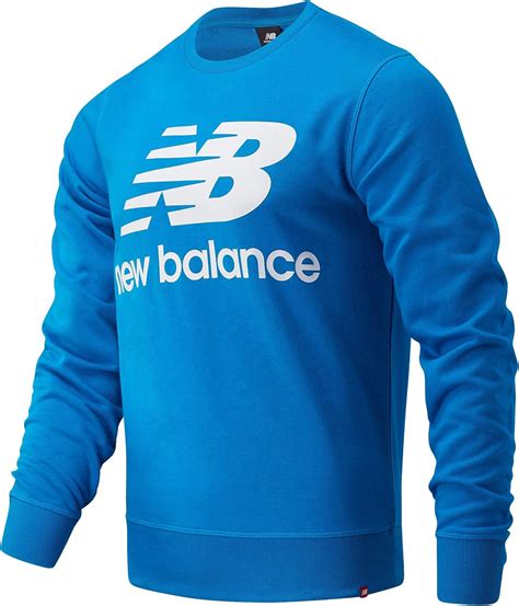 New Balance Essentials Stacked Pull avec logo Bleu clair (L): Amazon.fr: Vêtements et accessoires