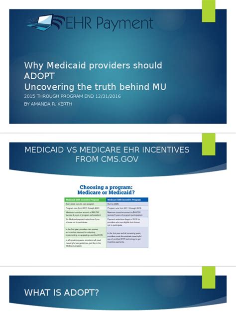 Why Medicaid Providers Should ADOPT | Electronic Health Record | Medicaid