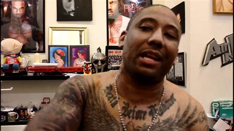 Rapper Maino Chest Tattoos