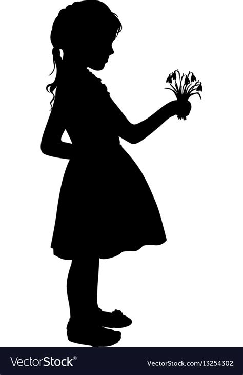 Flower Girl Silhouette