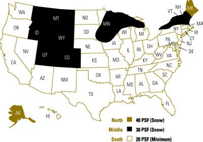 Roof Load Zone Map | MHI | Manufactured Housing Institute