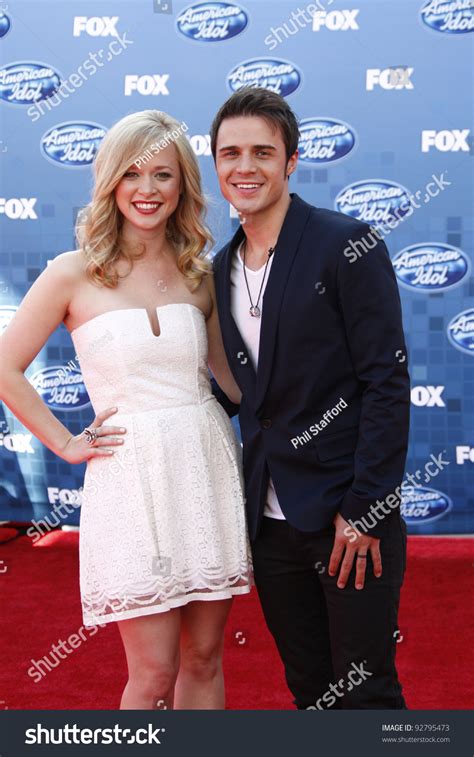 Los Angeles - May 25: Kris Allen, Wife Katy At The American Idol Finale ...