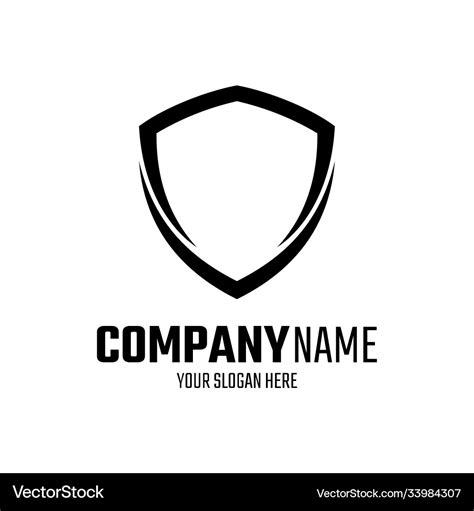 Shield logo template Royalty Free Vector Image