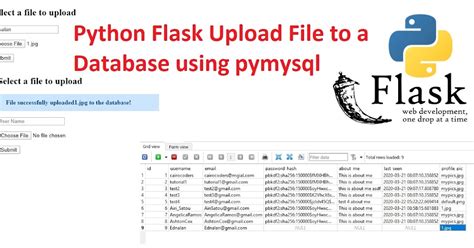 Python Flask Upload File and validate before save to Database using ...