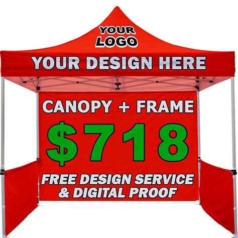 10x10 Logo Tents for Companies & Promotional Events | VPN