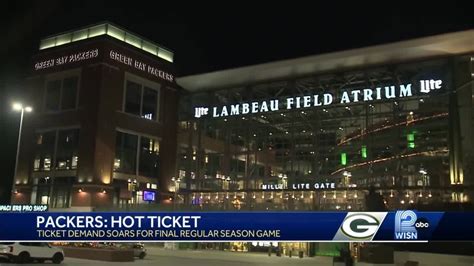 Ticket brokers seeing large demand for Packers-Lions tickets - YouTube