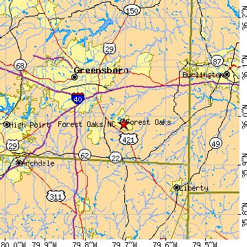 Forest Oaks, North Carolina (NC) ~ population data, races, housing & economy