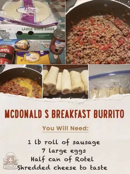 McDonald’s Breakfast Burritos – Recipe Whisper