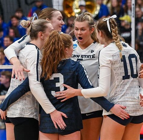 Penn State Volleyball Overcomes Kansas in a 5-Set Thriller to Advance ...