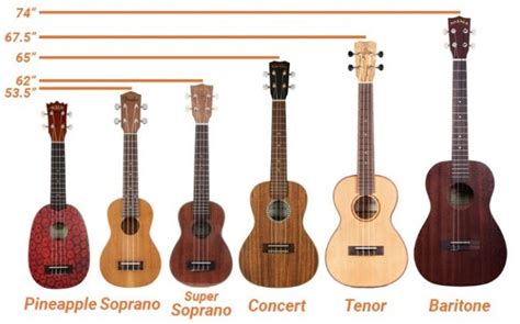 Ukulele Size Guide (Soprano, Concert, Tenor Baritone and Bass) | Uke Like The Pros Blog