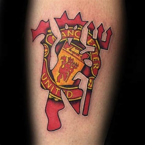 40 Manchester United Tattoo Designs For Men - Soccer Ideas