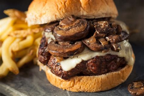 Copycat Hardees Mushroom And Swiss Burger - Burger Poster