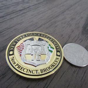 NYPD 76th Precinct Brooklyn Gentlemen of the Shield Challenge Coin 698C - Etsy