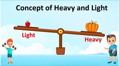 concept of heavy and light for kids |#heavy |#lightobjects - YouTube