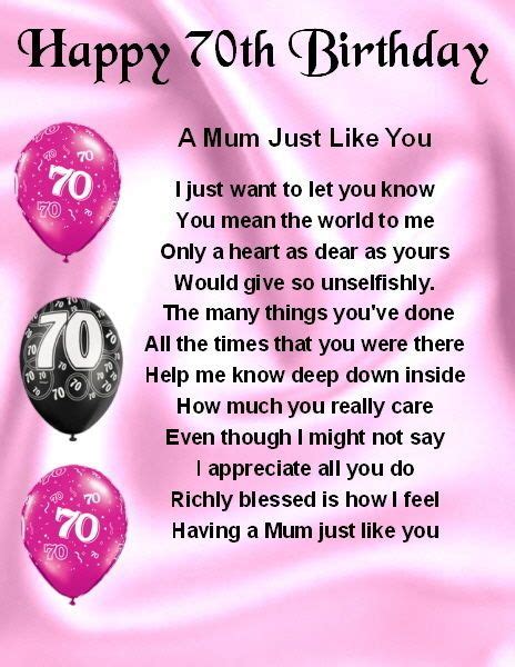 Happy 70th Birthday Mum Quotes - ShortQuotes.cc