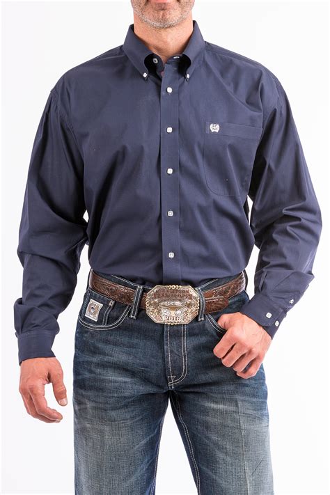 CINCH Jeans | Men's Solid Navy Western Button-Down Shirt