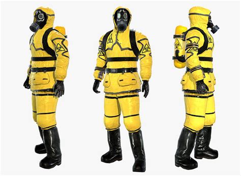 3D asset rigged Man In Protective Hazmat Suit | CGTrader