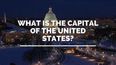 What Is the Capital of the United States? - Constitution of the United ...