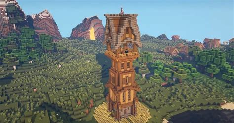 Minecraft Medieval Tower Schematic