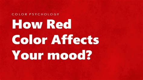 Colour Psychology: How Red Colour Affects Your Behaviour, Emotions, and Mood?